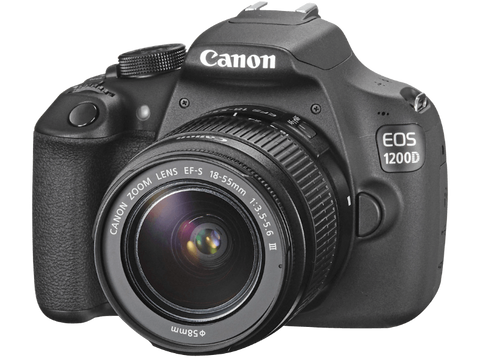 CANON EOS 1200D + Eyefi Memory Card SLR, 18 Megapixel, CMOS Sensor, 18-55mm Lens, Black